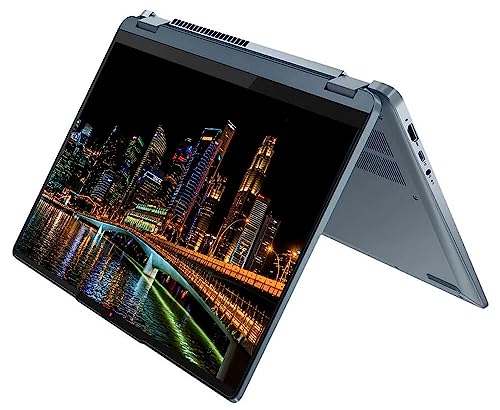 Lenovo 2023 Convertible 2-in-1 Laptop,14Inch IPS 2K(2240x1400) Touchscreen Intel 10-Core Processor i7-1255U Up to 4.60GHz 16GB Ram 512GB SSD Backlit Keyboard Fingerprint Reader Win11 OS(Renewed) Blue