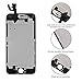 LCD Touch Screen Display Digitizer Replacement Assembly Full Set Compatible For iPhone 6 4.7 Inch Repair Tool Kit (Black)
