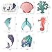 Konsait Mermaid Hanging Swirl Decoration Home Ceiling Wall Decor for Baby Shower Birthday Bridal shower Party Favor Supplies-Mermaid Tail,Hippocampus,Shell,Dolphin for Boy Girls Kids (30Pack)