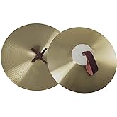Professional 12-Inch Alloy Brass Crash Cymbals Pair - Durable Percussion for Drum Kits, Stage, &amp; Beginners