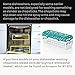Douzino 5 Pairs Fiberglass Reusable Chopsticks Non-slip Dishwasher Safe Chopsticks Set with Gift Case