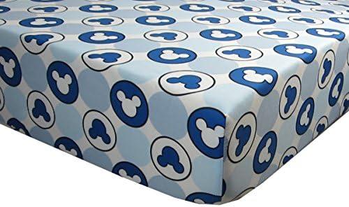 Mickey Mouse Playhouse 100% Polyester (FITTED SHEET ONLY) Size TODDLER Boys Girls Kids Bedding
