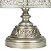 Amalfi Decor 2 Tier Dessert Cupcake Stand, Vintage Reversible Metal Plate Tower Tray Holder, Silver