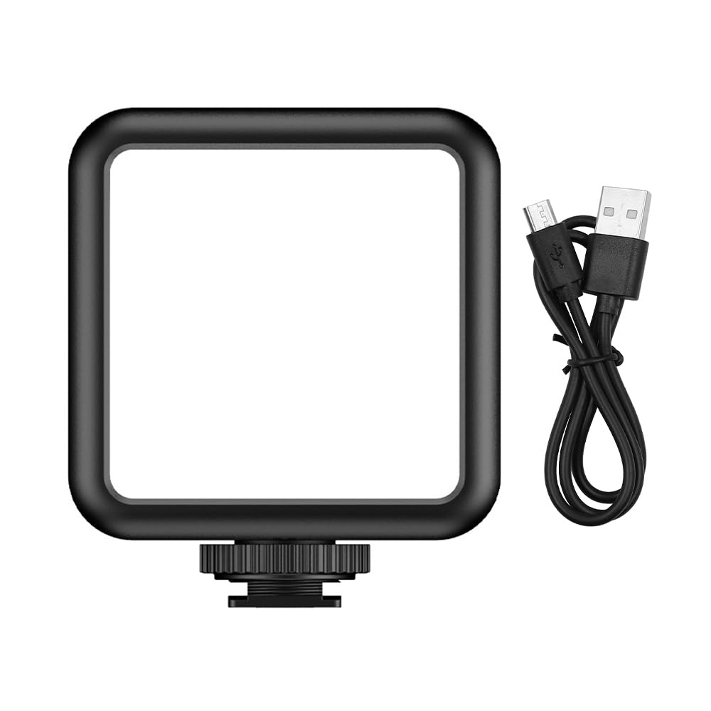 Tiardey 360° RGB Video Light Rechargeable Selfie Photography Lights with Mini Tripod