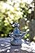 Evergreen Garden New Creative Sitting Yoga Frog Polystone Outdoor Statue - 6.75”W x 3.25”D x 7”H