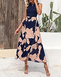 BTFBM Women Casual Sleeveless Summer Dresses 2023