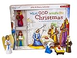 What God Wants For Christmas Play Set - 7 Gift Boxes And Book With Stable And Stickers