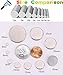 HI-AOHA Magnets Magnets Round Fridge Refrigerator Multi-Use Stainless Steel Disc, for Home, kitchen,Craft Projects,Office,DIY, Arts,Whiteboard,Premium Brushed Nickel Pawn Style Magnetic(12x3mm)