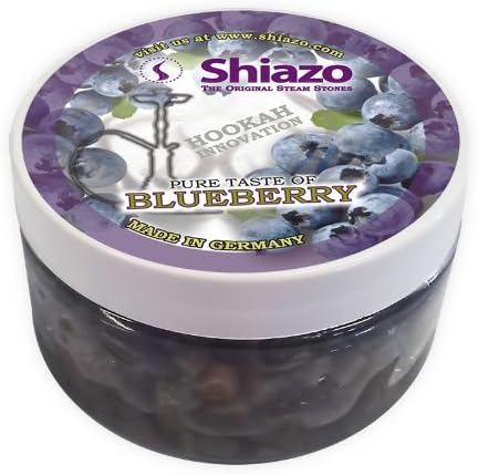 Blueberry Shiazo Shisha Steam Stones Shisha Hookah Sheesha Huka Flavours NON TOBACCO 250g