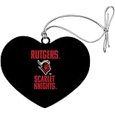 GRAPHICS & MORE Rutgers University Scarlet Knights Heart Love Wood Christmas Tree Holiday Ornament