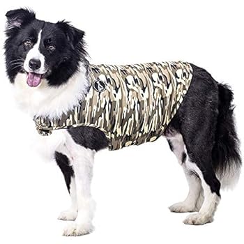 X@HE Dog Anxiety Relief Coat Comfort Keep Clam Wrap Vest Thunder Shirt for XS Small Medium Large XL Dogs,Navy Blue Gray Rose-Red Camouflage