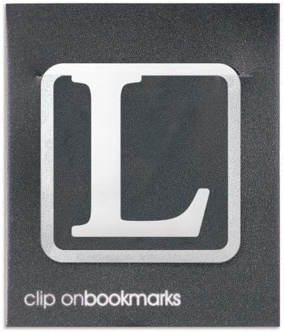 Metal Alphabet Clip-on Letter L Bookmark