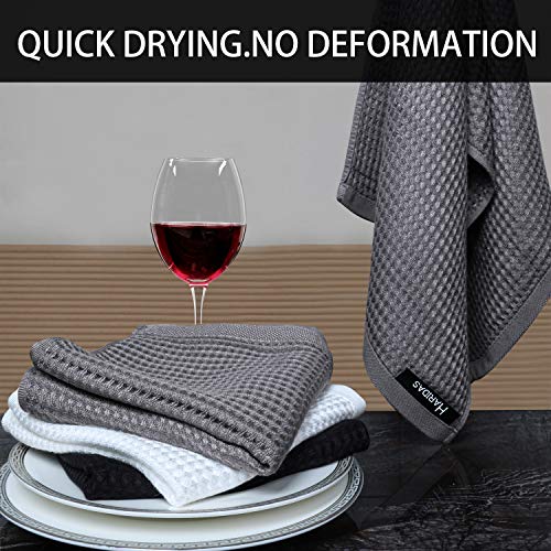 6Pack-Waffle-Weave-Kitchen-Towels-Bamboo-fiber-cotton-Cleaning-Dish-Towel-Super-Soft-Super-Absorbent-and-Quick-Drying-Anti-Odor-Very-Suitable-for-Kitchen-and-Cleaning-Kitchenware-1328inGray