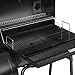 Royal Gourmet BBQ Charcoal Grill with Offset Smoker, 30'' L, New Process Paint Not Flake