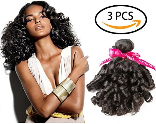 Armmu Funmi Curly Brazilian hair 9A Grade Spiral Curly 100% Unprocessed Virgin Human Hair 3 Bundles Remy Hair Extensions Weft Natural Black Color 182022
