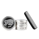 Shiner Gold 3-Pack Pomades + Comb Set