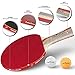 Table Tennis Ping Pong Set - Pack of 4 Premium Paddles/Rackets and 6 Table Tennis Balls - Soft Sponge Rubber - Ideal for Professional & Recreational Games - 2 or 4 Players - Perfect Set On The Go