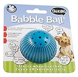 PetQwerks Talking Babble Ball Toy for Dogs and Cats, Small, by Pet Qwerks
