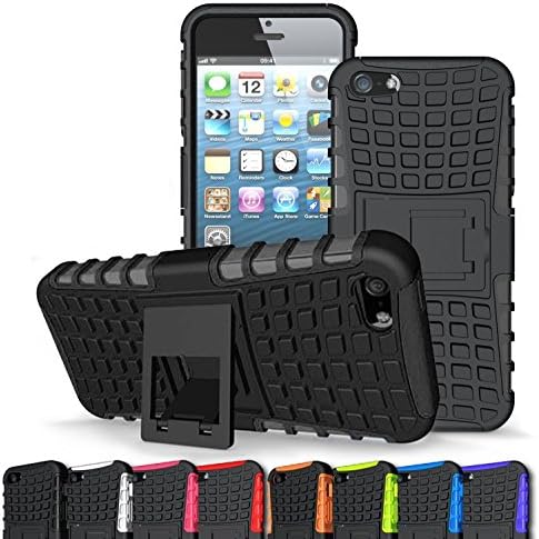 Apple iPhone SE 5s 5 Case ALLW (Tire pattern series) combo Bumper stand Heavy Duty Protective Dual Layer Hybrid Shockproof Protective Case