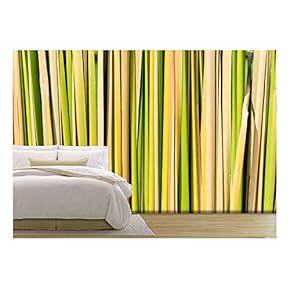 Green Leaf Background Abstract - Removable Wall Mural | Self-Adhesive Large Wallpaper - 66x96 inches
