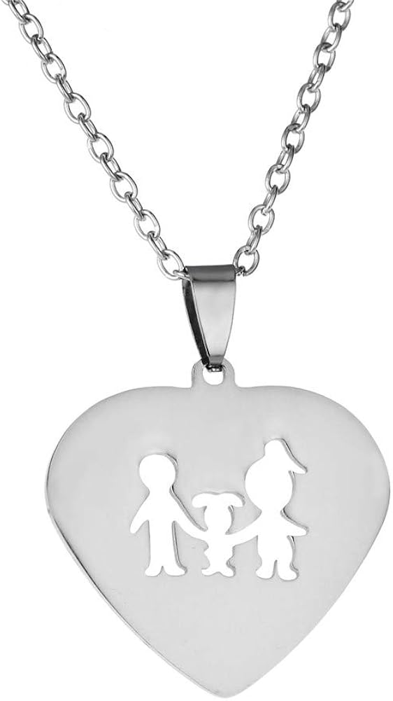 MEISISLEY Mum Necklace Heart Necklaces for Women Silver Mum Necklace Mummy Gifts from Son MEISISLEY Mum Necklace Heart Necklaces for Women Silver Mum Necklace Mummy Gifts from Son