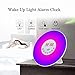 Wake Up Light Alarm Clock 7 Colors Bedside Night Light with Sunrise Simulation Radio Nature Sounds FM Radio Touch Control and USB Charger