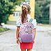 5 in 1 Backpack with Lunch Bag Set For Girls; Girls Backpack and Lunch Box Set Elementary (Unicorns)