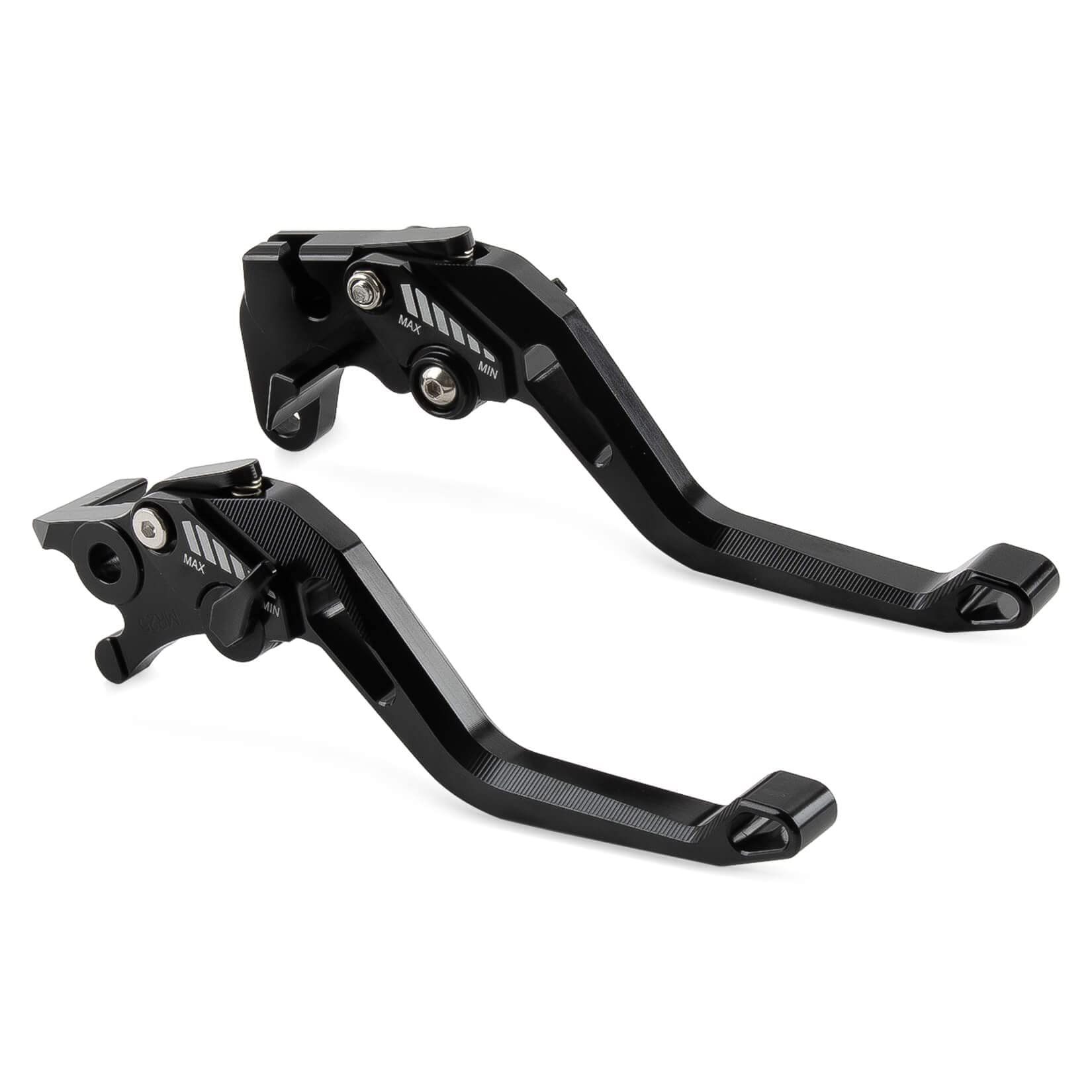 PSLER Motorcycle Brake Lever Clutch Lever, 1 Pair of Levers Length 147mm / 5.8inch Clutch and Brake Motorbike Levers Set for MT-125 R125 2014-2021 (Black)