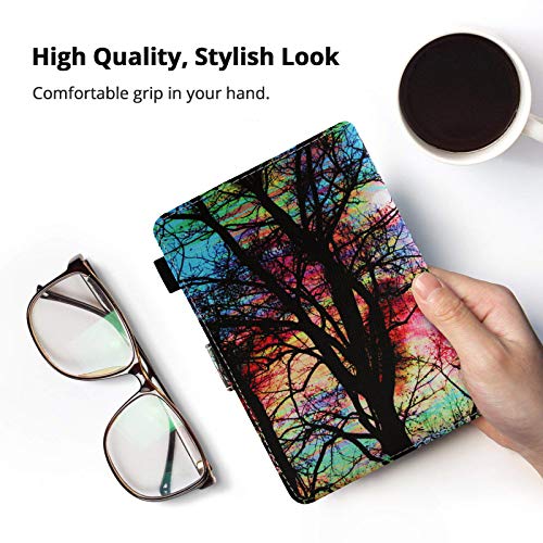 UUcovers Slimshell Case for All-New Kindle Paperwhite (10th Generation, 2018 Release) - Card &Cash Slots Cover with Auto Sleep/Wake for Amazon Kindle Paperwhite E-Reader, Sunset Forest