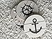 A Kitchen Wish Nautical Theme Rustic Wood Design Drink Coasters, Set of 4