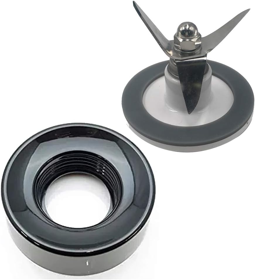 Joystar replacement extractor blade SPB-456-2 with SPB-7CH-LR blender collar for Cuisinart BFP-10/SPB-10/SPB-7/SPB-10CH/SPB-10BC/BFP-703CH/ BFP-10CH,Replacement Cutting Assembly Parts (blade+ coller)