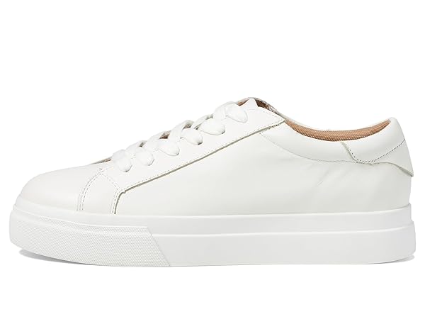BLONDO WOMEN’S VENNA SNEAKER, WHITE LEATHER, 6.0M