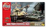 Airfix Classic Conflict King Tiger, Cromwell Mk.IV Gift Set (1:76 Scale)