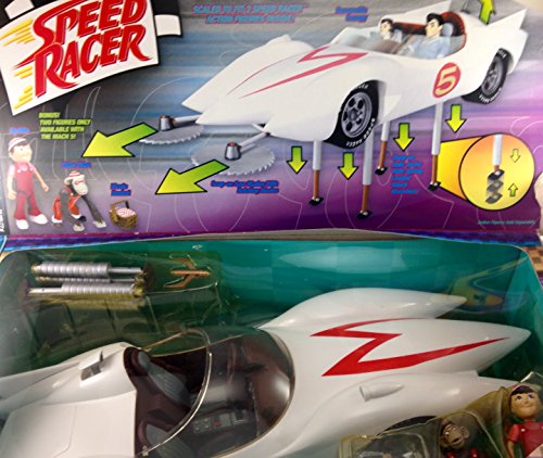 Speed Racer Mach V Playset with Exclusive Spridle & Chim Chim Figures