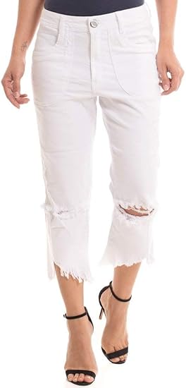 calça boyfriend branca