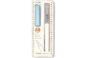 Pilot Kakuno Fine-Nib Fountain Pen, White Body Soft Blue Cap Body (FKA-1SR-SLF)