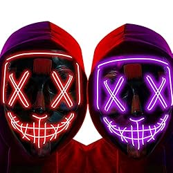 anroog Halloween Mask LED Light up Mask