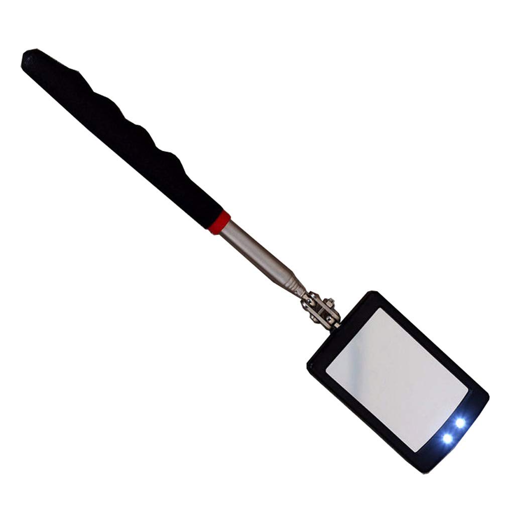 Telescoping LED Lighted Flexible Inspection Mirror 360 Swivel for Extra Viewing Buy Online in