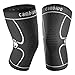 CAMBIVO 2 Pack Knee Brace, Knee Compression Sleeve for Men and Women, Knee Support for Running, Workout, Gym, Hiking, Sports (Gray,X-Large)