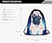 Boys Girls Teenager Drawstring Bag ，Full printing Drawstring Backpack School Shoulder Backpack Nylon Folding Bag for School Home Travel Sport Storage (Pug dog)