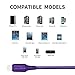 BEISTE Lightning USB Charger and Sync Cable, Luminous Flowing EL Light Cable (2.6 Feet & High Speed) for iPhone 6, 6 Plus, iPhone 7, 7 Plus, iPhone 5s, iPad - Purple
