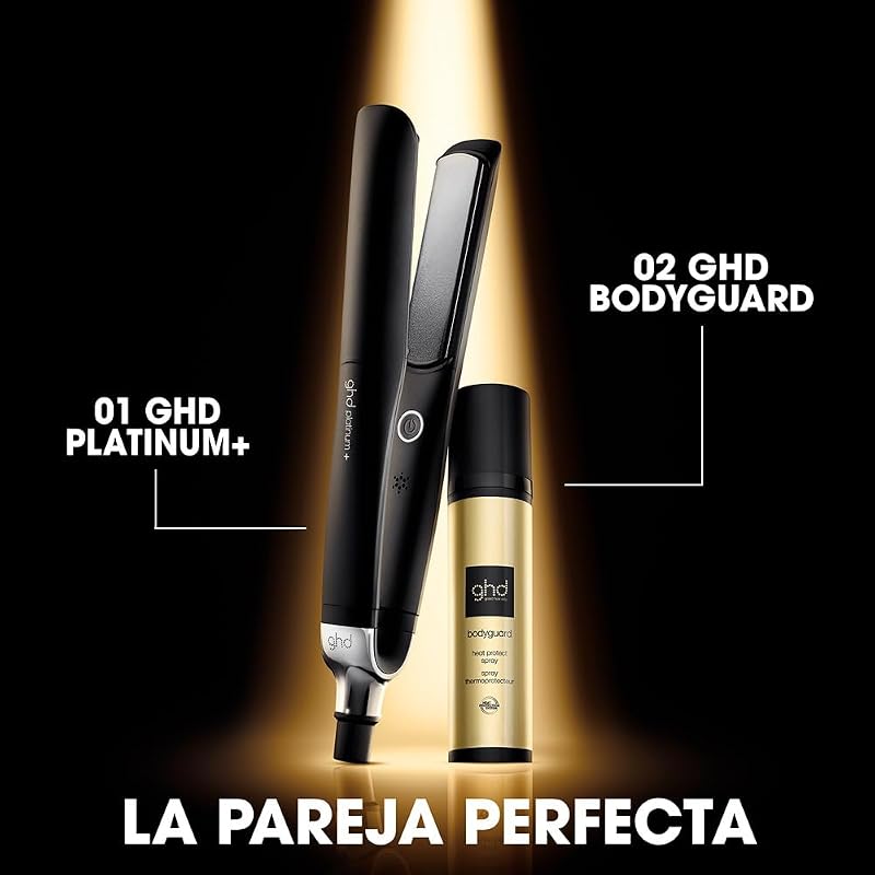 Platinum+ - Plancha de Pelo Profesional Inteligente - Negra