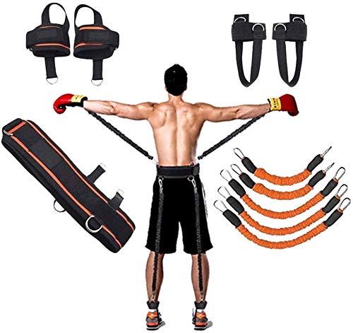 Ranbo-Heavy-Exercise-Band-Fitness-Bands-Resistance-Training-Bands-with-Harness-Leg-Strength-and-Agility-Training-Strap-System-for-Football-Basketball-Taekwondo-Yoga-Boxing-Equipment