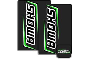 VISCID DESIGN CO. Showa Fork & Shock Suspension Decals (Black/Green on Black)