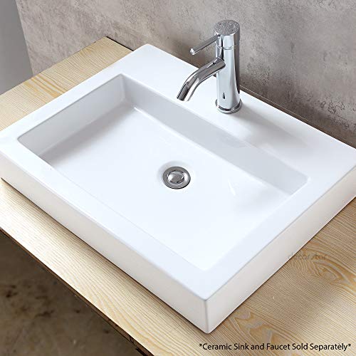 Decor Star PU-003-TC 1 1/2" Bathroom Faucet Vessel Vanity Sink Pop Up Drain Stopper Without Overflow Chrome