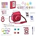 MoroTek 12 in 1 Fujifilm Instax Mini 8/8+ or Instax Mini 9 Accessories Bundles include Case/Album/Strap/3 Styles Frames/Selfie Lens/Filters /Stickers/Pen (Red)