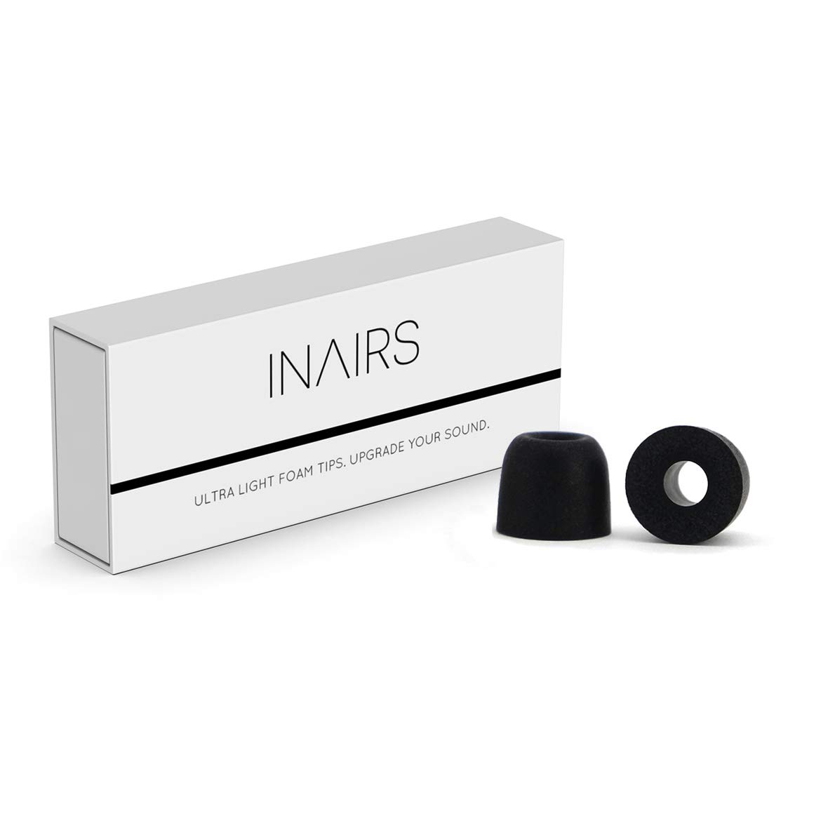 INAIRS AIR1 (S/M/L) - 3 Pairs of Foam Tips - Upgrade your Earphones for Superior Sound & Noise Isolation