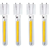 Kawaya 4 Pcs LED Edison Bulb Filament, 2700K Replacement for S14, ST38, G40 | 1W Bulb Replacement Spare Plug, Secure Connection, Reliable Sealing, Good Pressure Resistance, Easy Installation