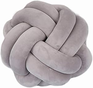 Cyprinus Carpio Transformational Knot Pillow Ball,Floor Cushion Household Throw Pillow Decoration (Light Grey)