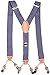 REFINEMMEE Trucker Side Clip Suspenders X-back for Hunting/Long Haul Truckers/Policemen/Bikers/Contractors,2